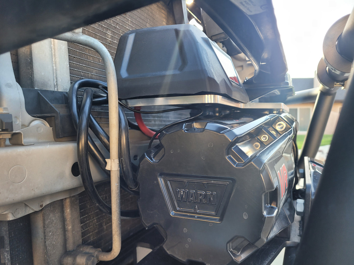 Warn Evo 10s Adapter Plate For Warfab 2nd Gen Tacoma Warthog Front Bumper